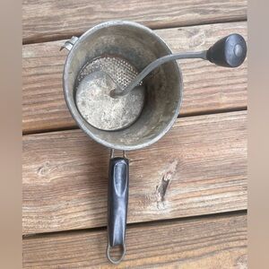 Vintage Foley food mill pototo or tomato grinder decor